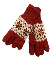 Westaway - Childrens Real Shetland Fair Isle yoke gloves